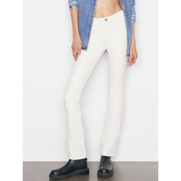 Frame White Le Mini  Boot High-Rise Jeans Women's Size 26 - Picture 1 of 11